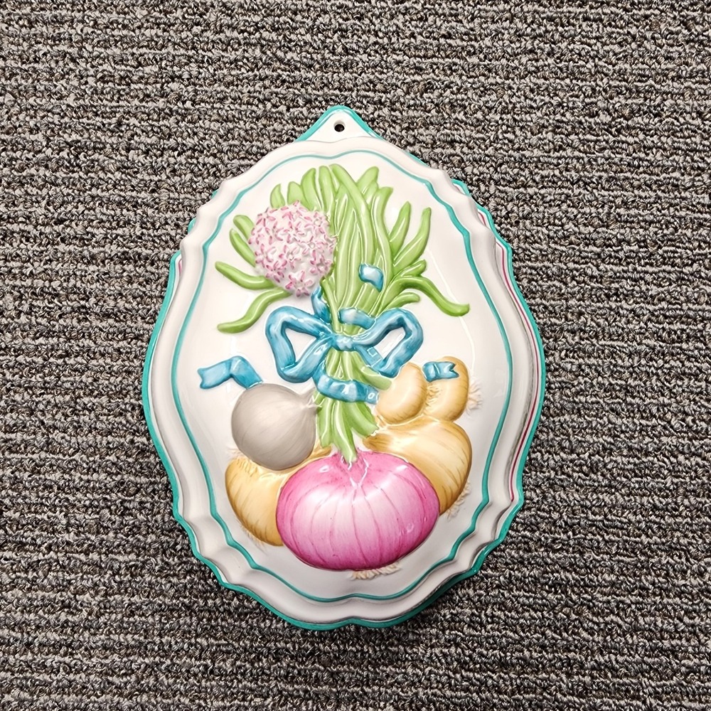 Vintage Franklin Mint Le Cordon Bleu Porcelain "Onion" Jello Mold Wall Decor